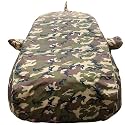 Autofact 100% Waterproof Car Body Cover Compatible with Mahindra XUV 300 (2019 to 2023), with Mirror and Antenna Pockets,4x4 American Matty, Long Lasting Material, Camouflage Army Look