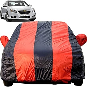 autofact car body cover for chevrolet cruze mirror pocket premium fabric triple stiched fully elastic redblue color