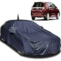 Autofact Car Body Cover Compatible for Honda Jazz (2015 to 2019) with Mirror and Antenna Pockets (Navy Blue)