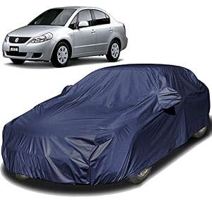 autofact car body cover compatible for maruti sx4 with mirror pockets navy blue