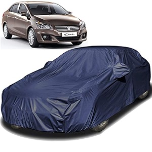 autofact car body cover compatible for maruti ciaz with mirror pockets navy blue