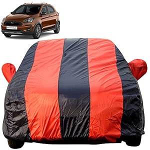 autofact car body cover for ford freestyle mirror pocket premium fabric triple stiched fully elastic redblue color