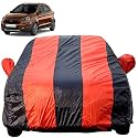 Autofact Car Body Cover for Ford Freestyle (Mirror Pocket, Premium Fabric, Triple Stiched, Fully Elastic, Red/Blue Color)