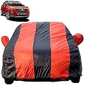 Autofact Car Body Cover for Honda Elevate (Mirror Pocket, Premium Fabric, Triple Stiched, Fully Elastic, Red/Blue Color)