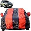Autofact Car Body Cover for Hyundai Exter (Mirror Pocket, Premium Fabric,Triple Stiched, Fully Elastic, Red/Blue Color)