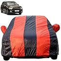 Autofact Car Body Cover for Kia Carens (Mirror Pocket, Premium Fabric, Triple Stiched, Fully Elastic, Red/Blue Color)