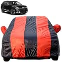 Autofact Car Body Cover for Kia Sportage (Mirror Pocket, Premium Fabric, Triple Stiched, Fully Elastic, Red/Blue Color)