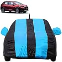 Autofact Car Body Cover with Mirror &amp; Antenna Pockets Compatible for Honda WRV (Triple Stitched, Bottom Fully Elastic, Teak Blue Color)