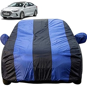 autofact car body cover with mirror pockets compatible for hyundai elantra all models triple stitched bottom fully elastic royal blue color