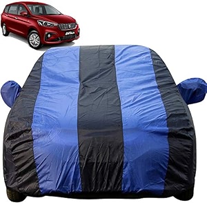 autofact car body cover with mirror pockets compatible for maruti ertiga 20192020 triple stitched bottom fully elastic royal blue color