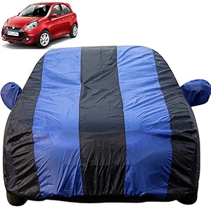 autofact car body cover with mirror pockets compatible for renaults pulse triple stitched bottom fully elastic royal blue color