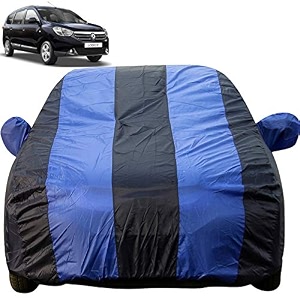 autofact car body cover with mirror pockets compatible for renaults lodgy triple stitched bottom fully elastic royal blue color