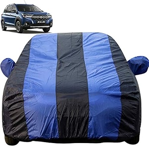 autofact car body cover with mirror pockets compatible for maruti xl6 triple stitched bottom fully elastic royalnavy blue