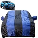 Autofact Car Body Cover with Mirror Pockets Compatible for Renaults Kiger (Triple Stitched, Bottom Fully Elastic, Royal Blue Color)