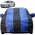 Autofact Car Body Cover with Mirror Pockets Compatible for Hyundai Elantra (All Models) (Triple Stitched, Bottom Fully Elastic, Royal Blue Color)