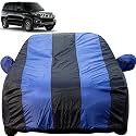 Autofact Car Body Cover with Mirror Pockets Compatible for Mahindra Bolero Neo (Triple Stitched, Bottom Fully Elastic, Royal Blue Color)