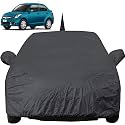 Autofact Car Body Cover with Mirror Pockets Compatible for Maruti Swift Dzire (2012 to 2016) (Triple Stitched, Bottom Fully Elastic, Black Color)