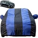 Autofact Car Body Cover with Mirror Pockets Compatible for Mahindra Marazzo (Triple Stitched, Bottom Fully Elastic, Royal/Navy Blue)