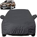 Autofact Car Body Cover with Mirror Pockets Compatible for Renaults Duster (Triple Stitched, Bottom Fully Elastic, Checks Design)