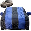 Autofact Car Body Cover with Mirror Pockets Compatible for Chevrolet Enjoy (Triple Stitched, Bottom Fully Elastic, Royal Blue Color)