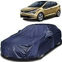 Autofact Car Body Cover with Mirror Pockets Compatible for Tata Altroz (Triple Stitched, Bottom Fully Elastic, Navy Blue)