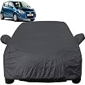 Autofact Car Body Cover with Mirror Pockets Compatible for Maruti Ritz (Triple Stitched, Bottom Fully Elastic, Dark Grey)