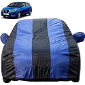 Autofact Car Body Cover with Mirror Pockets Compatible for Nissan Datsun Go Plus (Triple Stitched, Bottom Fully Elastic, Royal Blue Color)