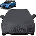 Autofact Car Body Cover with Mirror Pockets Compatible for Maruti Brezza (Triple Stitched, Bottom Fully Elastic, Black Color)