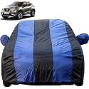 Autofact Car Body Cover with Mirror Pockets Compatible for Nissan Kicks (Triple Stitched, Bottom Fully Elastic, Royal Blue Color)