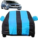 Autofact Car Body Cover with Mirror Pockets Compatible for Maruti Wagon r/Wagonr (Triple Stitched, Bottom Fully Elastic, Teak Blue Color)