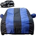Autofact Car Body Cover with Mirror Pockets Compatible for Nissan Terrano (Triple Stitched, Bottom Fully Elastic, Royal Blue Color)