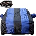 Autofact Car Body Cover with Mirror Pockets Compatible for Toyota Fortuner (Triple Stitched, Bottom Fully Elastic, Royal Blue Color)