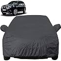 Autofact Car Body Cover with Mirror Pockets Compatible for Nissan Terrano (Triple Stitched, Bottom Fully Elastic, Black Color)