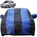 Autofact Car Body Cover with Mirror Pockets Compatible for Maruti SX4 (Triple Stitched, Bottom Fully Elastic, Royal Blue Color)