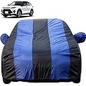 Autofact Car Body Cover with Mirror Pockets Compatible for Maruti Brezza 2022 (Triple Stitched, Bottom Fully Elastic, Royal Blue Color)