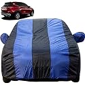 Autofact Car Body Cover with Mirror Pockets Compatible for Kia Seltos (Triple Stitched, Bottom Fully Elastic, Royal/Navy Blue)