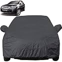 Autofact Car Body Cover with Mirror Pockets Compatible for Ford Fiesta- 2005 to 2018 (Grey)
