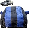 Autofact Car Body Cover with Mirror Pockets Compatible for Hyundai New Verna 2023 (Triple Stitched, Bottom Fully Elastic, Royal Blue Color)