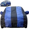 Autofact Car Body Cover with Mirror Pockets Compatible for Hyundai Eon (Triple Stitched, Bottom Fully Elastic, Royal Blue Color)