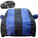 Autofact Car Body Cover with Mirror Pockets Compatible for Tata Zest (Triple Stitched, Bottom Fully Elastic, Royal Blue Color)