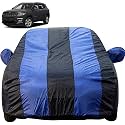 Autofact Car Body Cover with Mirror Pockets Compatible for Jeep Compass (Triple Stitched, Bottom Fully Elastic, Royal Blue Color)