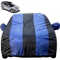 Autofact Car Body Cover with Mirror Pockets Compatible for Mahindra XUV 400 (Triple Stitched, Bottom Fully Elastic, Royal Blue Color)