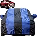Autofact Car Body Cover with Mirror Pockets Compatible for MG Hector (Triple Stitched, Bottom Fully Elastic, Royal/Navy Blue)