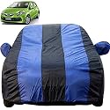 Autofact Car Body Cover with Mirror Pockets Compatible for Honda Brio (Triple Stitched, Bottom Fully Elastic, Royal Blue Color)