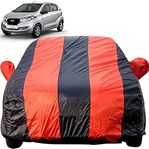 autofact car body cover for nissan redbluei go mirror pocket premium fabric triple stiched fully elastic redblue color