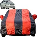 Autofact Car Body Cover for Skoda Laura (Mirror Pocket, Premium Fabric, Triple Stiched, Fully Elastic, Red/Blue Color)