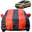 Autofact Car Body Cover for Tata Altroz (Mirror Pocket, Premium Fabric, Triple Stiched, Fully Elastic, Red/Blue Color)
