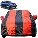 Autofact Car Body Cover for Toyota Urban Cruiser (Mirror Pocket, Premium Fabric, Triple Stiched, Fully Elastic, Red/Blue Color)