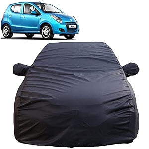 autofact waterproof car body cover compatible with maruti astar 2008 to 2014 with mirror pockets aquashield softguard fabric long lasting strong durable material grey color