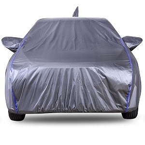 autofact 210d superduper waterproof car cover for maruti swift 2012 to 2016  mirror amp antenna pockets uv amp heat resistant windproof scratchproof amp dustproof grey color